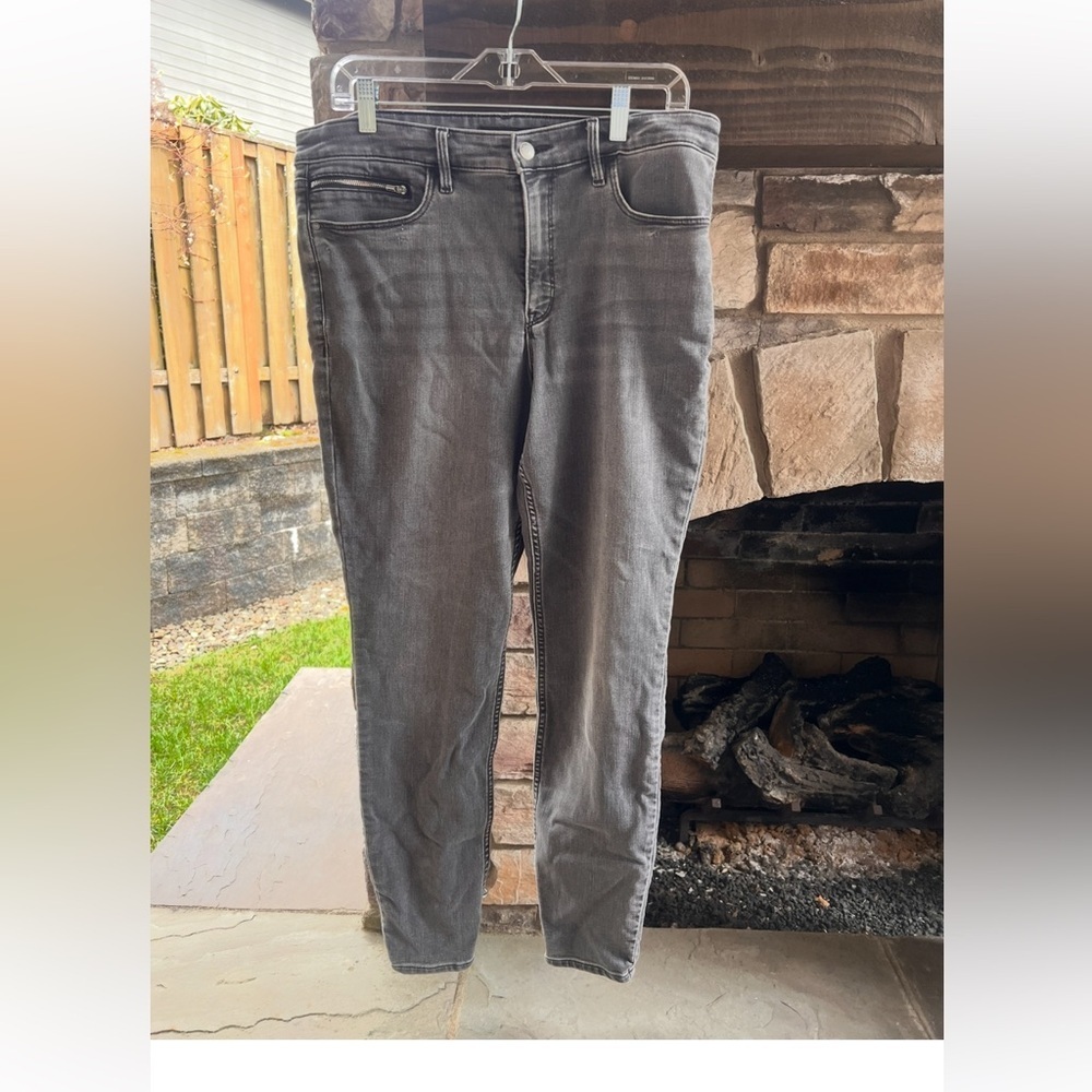 Athleta Gray Denim Jeans Size 14